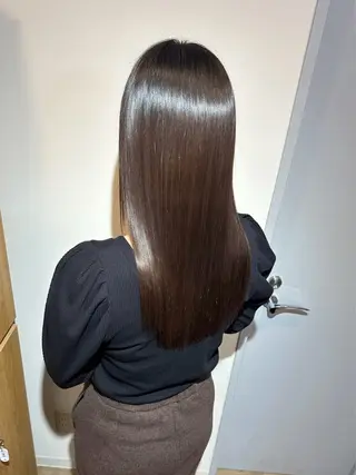 ロング シオン/艶髪カラー/ 韓国ヘアのヘアスタイル