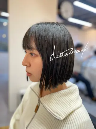 ミディアム 坂東 秀幸のヘアスタイル