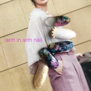 ネイル arm in arm ︎✿Yamamotoのマツエク・マツパデザイン