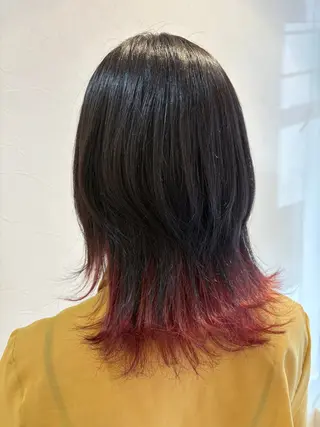 ミディアム 副店長 星野 梨南葉のヘアスタイル