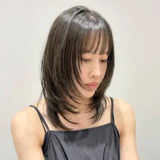 ミディアム カラー 🎀Ayuka🎀 / ボブ/ 艶カラーのヘアスタイル