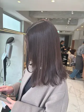 カラー 🫒🫒ブリーチなし 艶カラー🫒ヤマシロのヘアスタイル