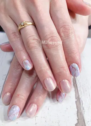 ネイル 北浦和 自爪育成ケアのネイルデザイン