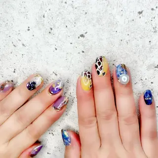 セミロング カラー パーマ ヘアアレンジ メンズ キッズ ネイル マツエク・マツパ アイブロウ Salon Ｋのネイルデザイン