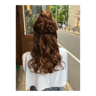 ロング ヘアアレンジ 國次 夕貴のヘアスタイル