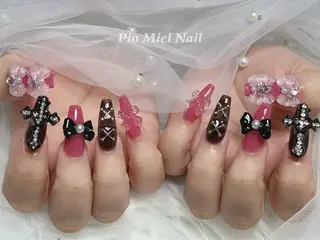 ネイル HANA 長さだしのネイルデザイン