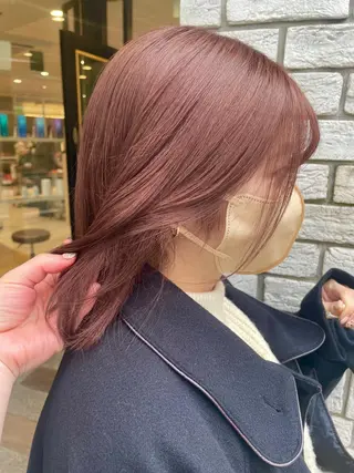 ミディアム カラー カラー/レイヤー/ 髪質改善/PAAQのヘアスタイル