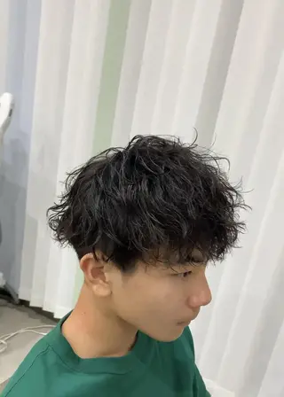 ショート パーマ メンズ クセを最大限に活かす メンズパーマ奈良大祐のヘアスタイル