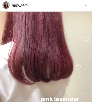 ロング カラー 🩷🤍 NAMI🤍🩷のヘアスタイル
