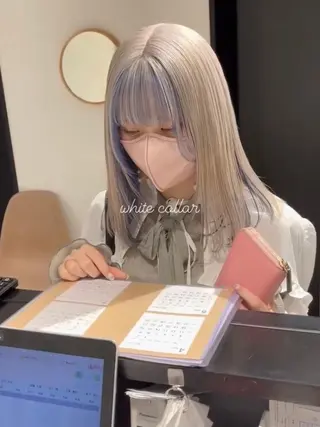 セミロング カラー Eirデザイナーズ サロン茶屋町tomoのヘアスタイル