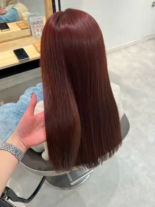 カラー 晶／艶髪カラー ／トリートメントのヘアスタイル