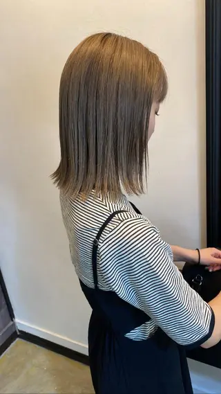 ミディアム カラー ヘアアレンジ 広島/ボブ/レイヤー 🌿‬wakabaのヘアスタイル