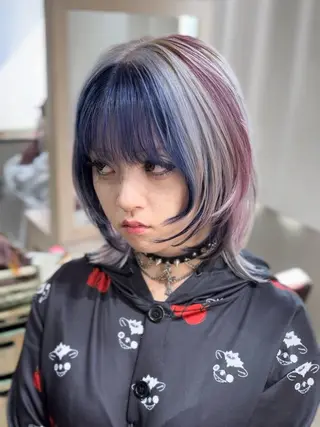 ミディアム ルーツカラー/ デザインカラー/井川のヘアスタイル