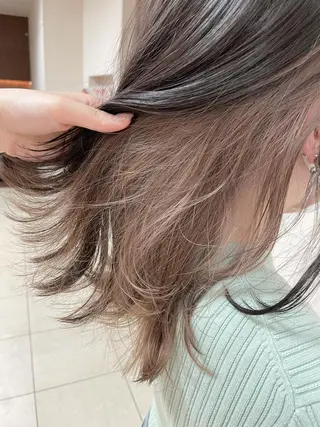 セミロング カラー ヘアアレンジ 【Sweep】おじま のぞみのヘアスタイル