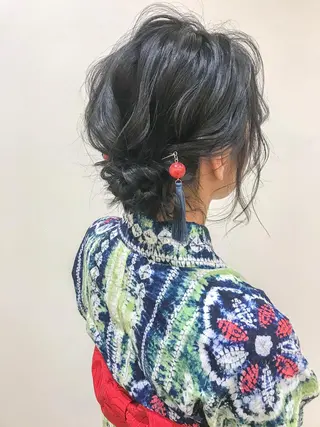 ミディアム ヘアアレンジ 伊藤 裕貴のヘアスタイル