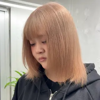 セミロング カラー いろあそび所属・ショート/ウルフ カットモデル募集のヘアスタイル