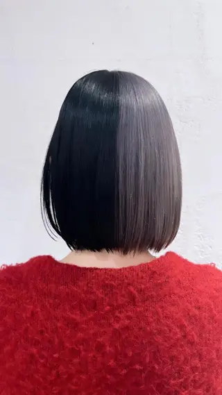 ミディアム カラー karin🌛ボブ／ 透明感たっぷりカラーのヘアスタイル