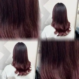 セミロング カラー 髙橋 李里亜のヘアスタイル