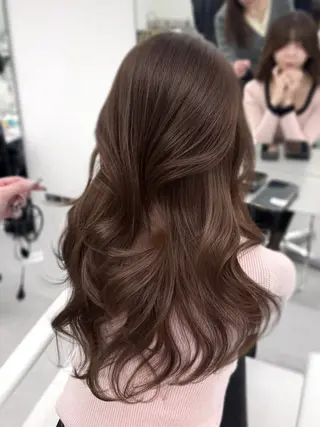 ロング カラー 韓国ガーリーヘア🎀 Sayaka🤍のヘアスタイル