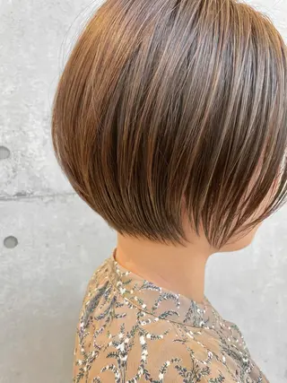 ショート ショート白髪染め無料 ／河瀬謙介のヘアスタイル