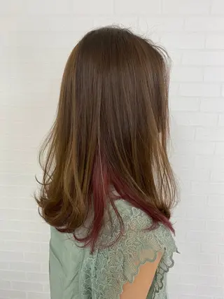 セミロング カラー パーマ 🎁無料カットカラー 📷撮影モデル募集✨のヘアスタイル