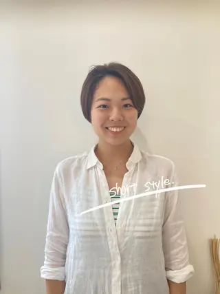 ショート カラー お洒落パーマ/ 艶カラー/michiのヘアスタイル