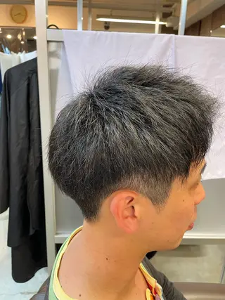 ショート メンズ メンズパーマ特化 カバヤマ　リョウのヘアスタイル