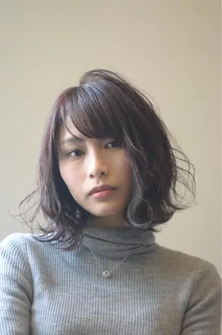 ミディアム カラー ヘアアレンジ GiseL天神カラー 髪質改善/ブリーチのヘアスタイル