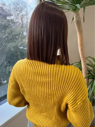 ショート カラー 髪質改善ｶﾗｰ ｹｱﾌﾞﾘｰﾁ/ﾀﾑのヘアスタイル