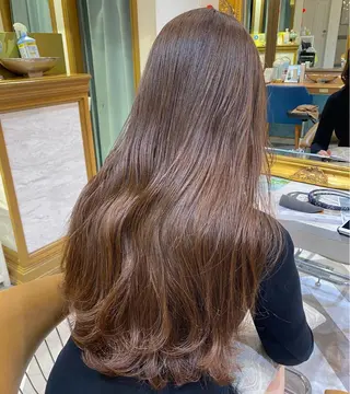 ロング カラー レイヤーカット /透明感カラー西田のヘアスタイル