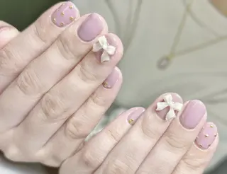 ネイル na🎀🎀na ちゅるちゅるのネイルデザイン