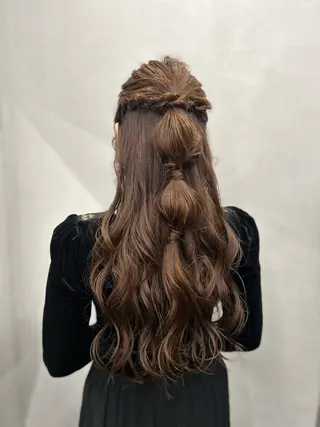 ロング ヘアアレンジ N/デザインカラー 🌿ナギのヘアスタイル