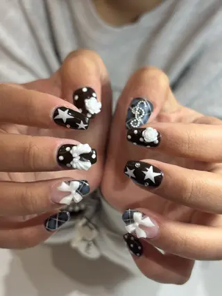 ネイル 【Zina京都駅前】 きぬがわ らむのネイルデザイン