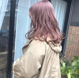 セミロング 艶カラー/フェイス レイヤー/たむのヘアスタイル