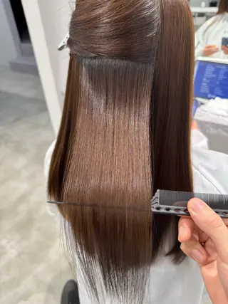 ロング カラー パーマ 年齢悩みを全て解消/ 白髪と癖毛　松本雄光のヘアスタイル