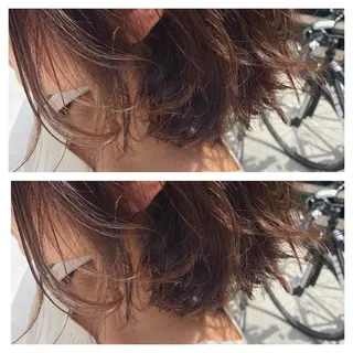 ミディアム ショート/ボブ /パーマ🌿柏原良亮のヘアスタイル