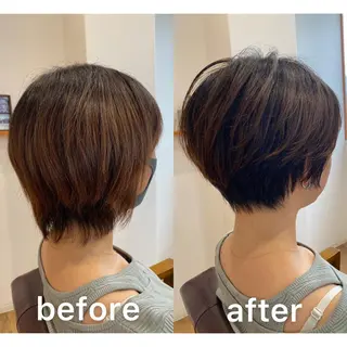 ショート KIZU 髪質改善 オカルト怪談のヘアスタイル