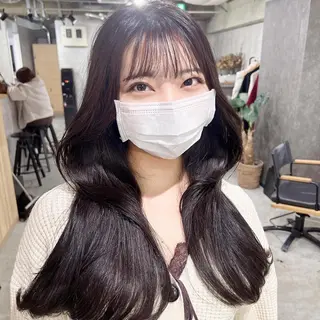 ロング カラー 韓国レイヤー/ 顔周り💕田中将吾のヘアスタイル