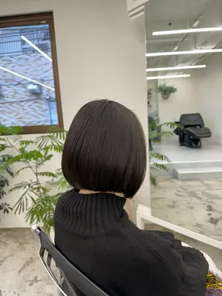 ショート Lann HAIR MAKE所属・ボブショート/岩崎 明生のヘアスタイル