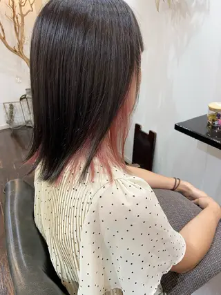 ミディアム Lamana所属・透明感カラー/ 加瀬たまものヘアスタイル