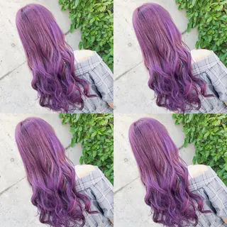 ロング カラー ヘアアレンジ メンズ キッズ 💟Chloe原宿店 🩶ハイトーンのヘアスタイル