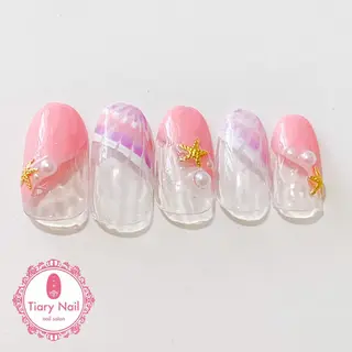 ネイル 💗🪽Tiary Nail🪽💗のネイルデザイン