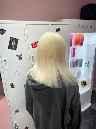 ミディアム カラー ハイトーン/ブリーチ /hikaruのヘアスタイル