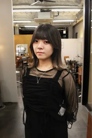 ミディアム 藤川迅 曲がる縮毛矯正のヘアスタイル