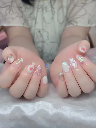 ネイル 🎀PG🩵 ネイルサロンのネイルデザイン