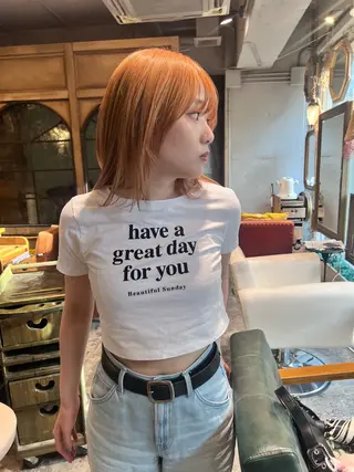 セミロング カラー 小笠原 悠斗のヘアスタイル