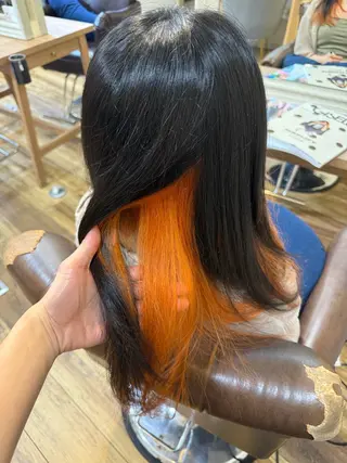 ロング カラー 大河内滉生 /オリーブカラー🫒のヘアスタイル