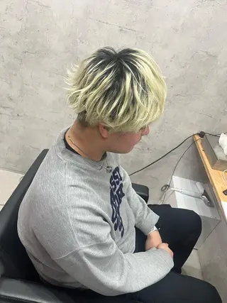 ミディアム メンズ 鹿児島 TSUBASAのヘアスタイル