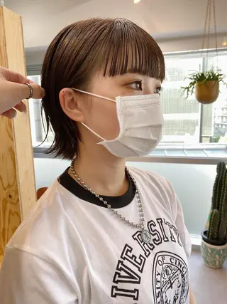 ショート カラー ノグチ ユウキ/ボブのヘアスタイル