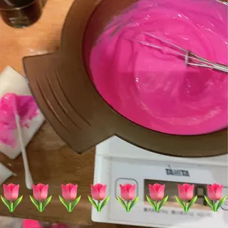 ショート カラー メンズ なつき/艶ピンク/ girly hairのヘアスタイル